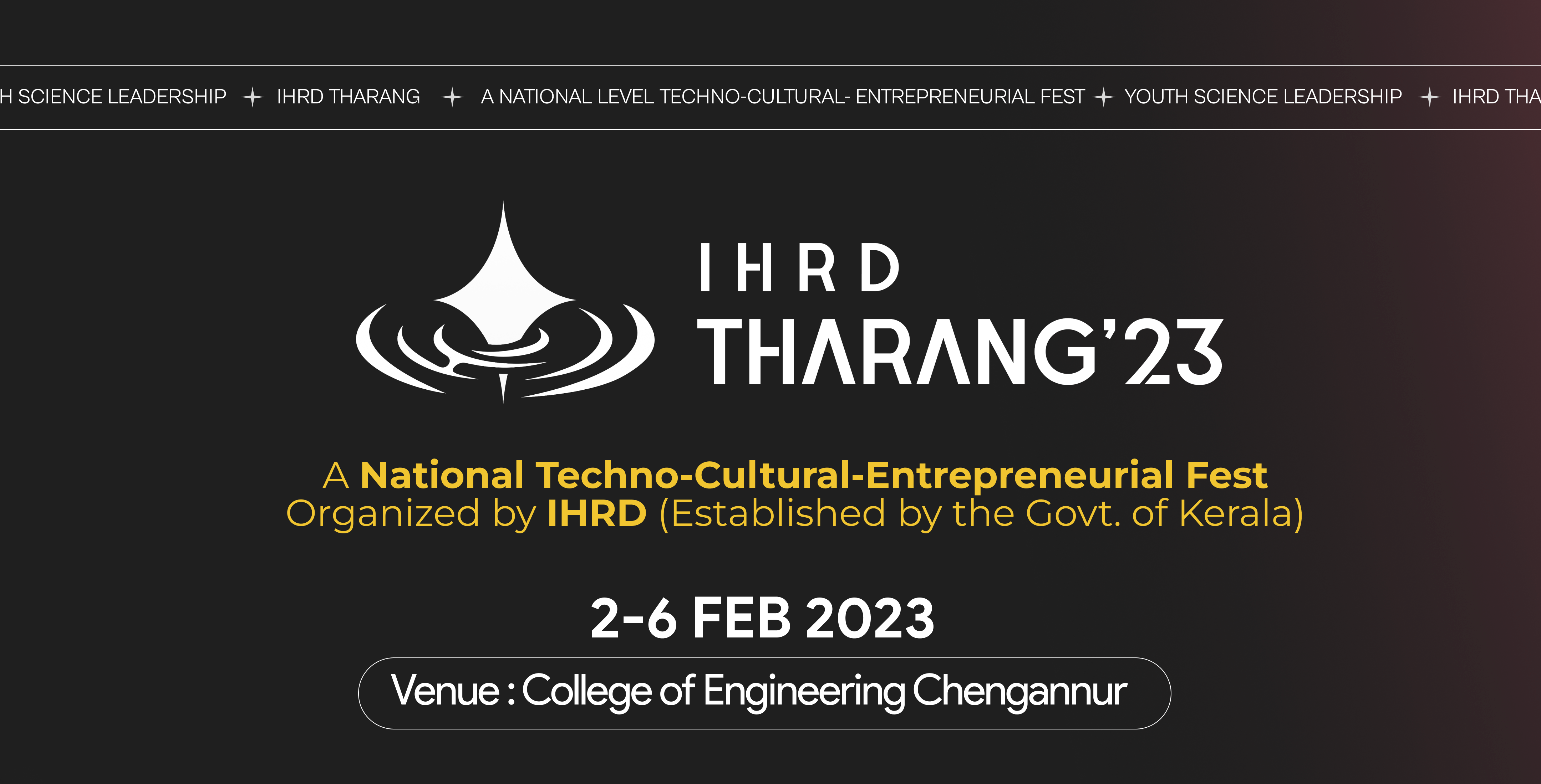 Tharang IHRD Tech Fest (Website)